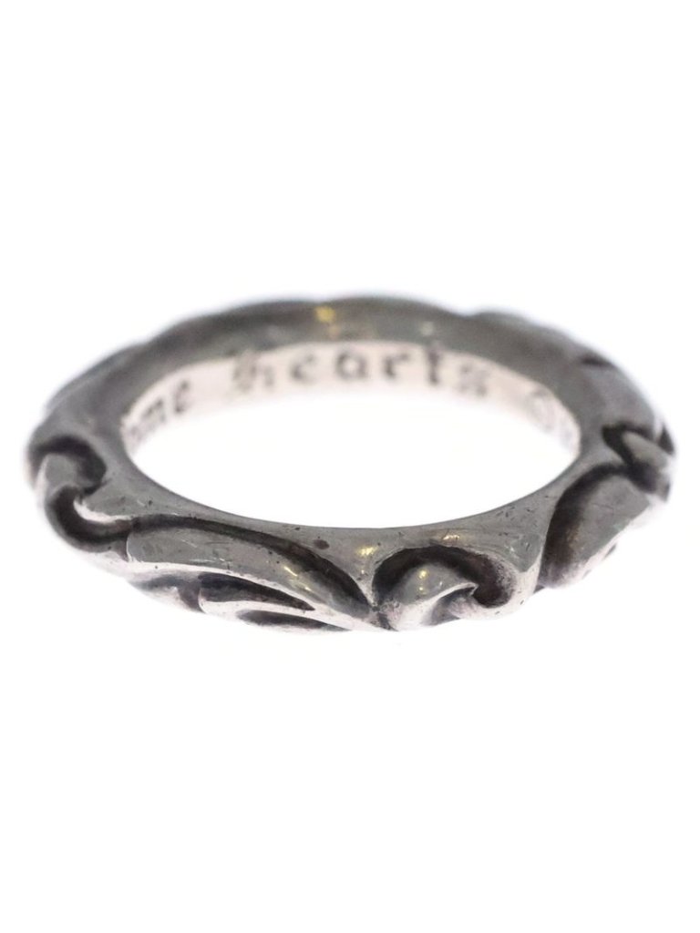 Chrome Hearts Scrl Band Scroll Silver Ring